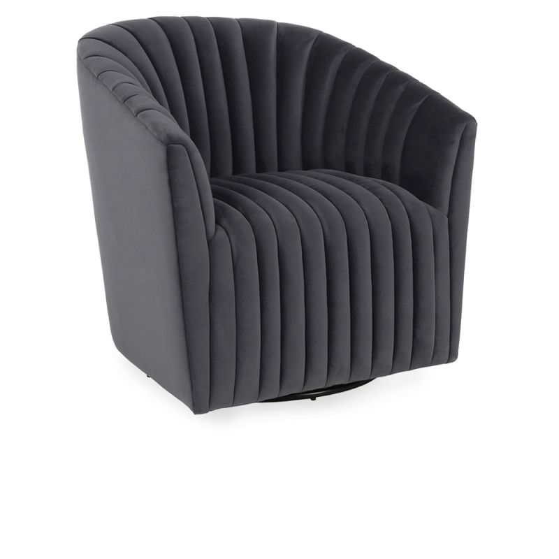Classic Home - Arline Swivel Accent Chair Gray - 53051366