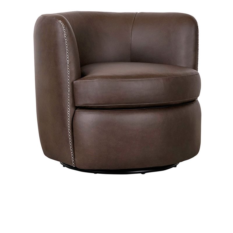 Classic Home - Bronson Swivel Accent Chair Tobacco MX - 53007583