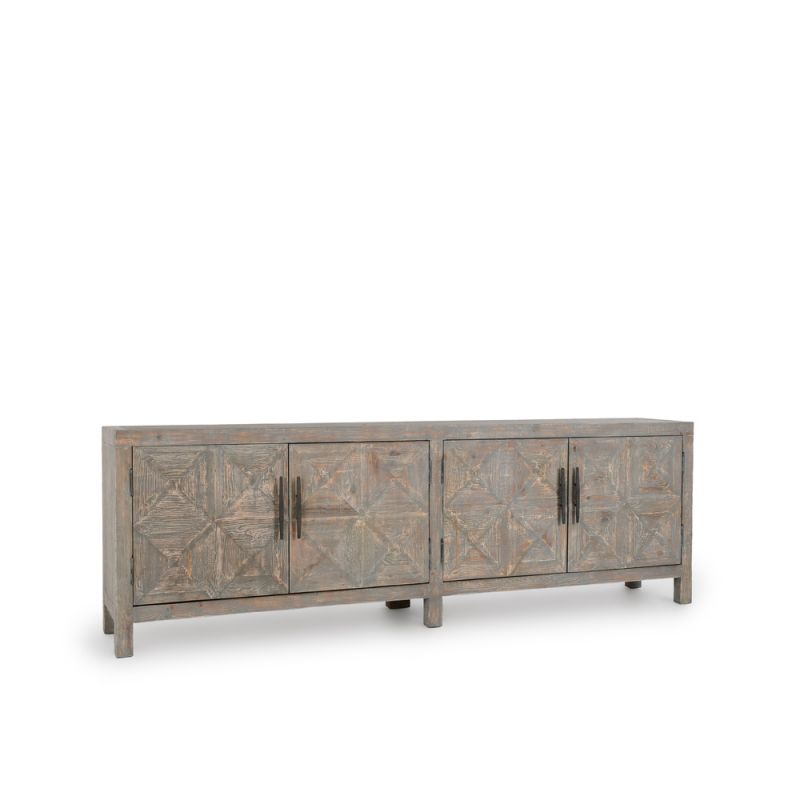 Classic Home - Elani Reclaimed Pine 4Dr Cabinet Timeworn Gray - 52004646