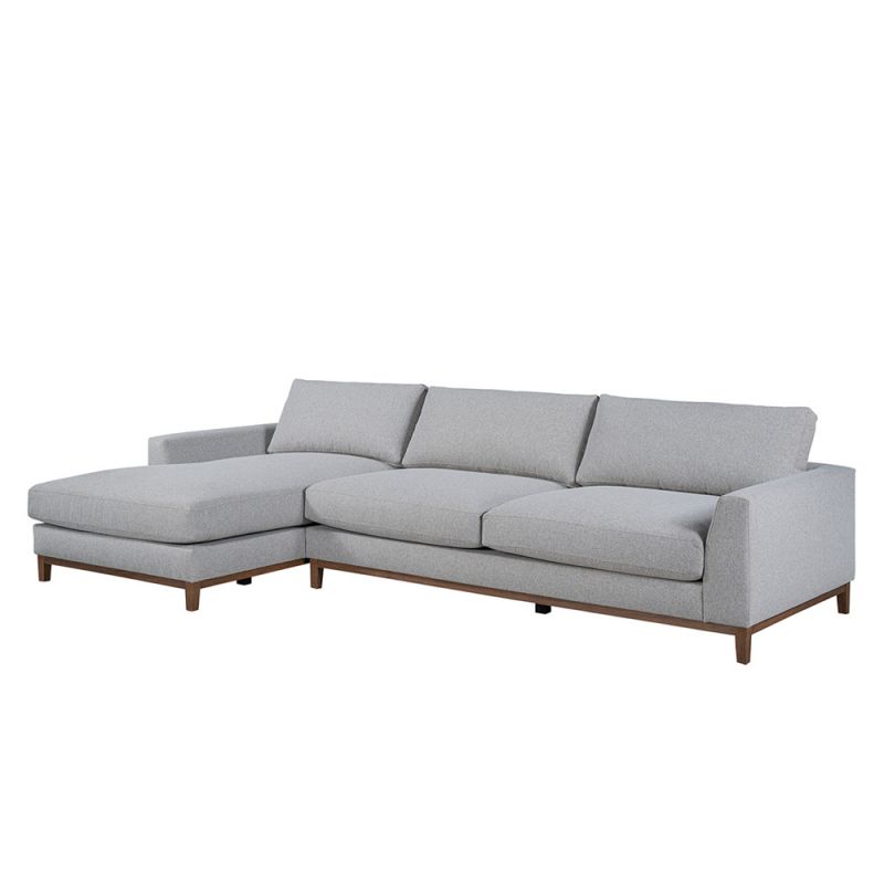 Classic Home - Everett Sectional w/LAF Chaise Gray - 53004711