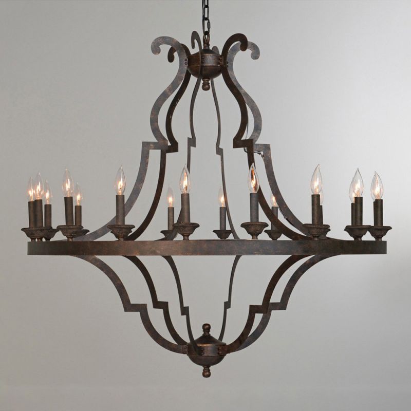 Classic Home - Gatsby Chandelier Large Antique Bronze - 56005130