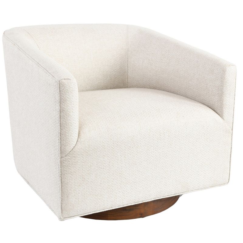 Classic Home - Leonard Swivel Accent Chair Beige - 53004248