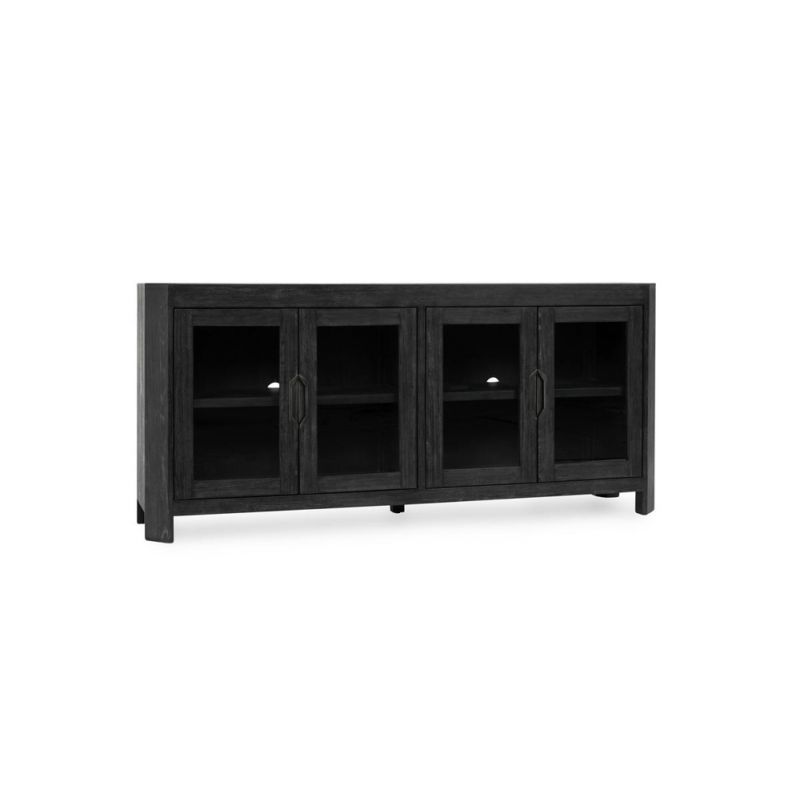 Classic Home - Macarthur Reclaimed Oak 4Dr Cabinet Antique Black - 52004123