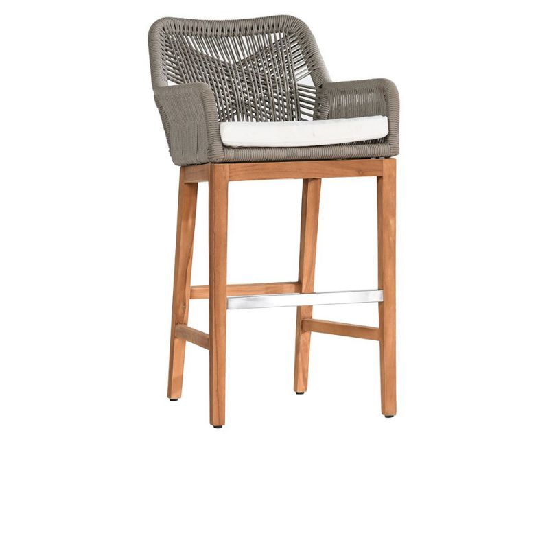 Classic Home - Marley Outdoor Bar Stool Gray - Seat Height 30