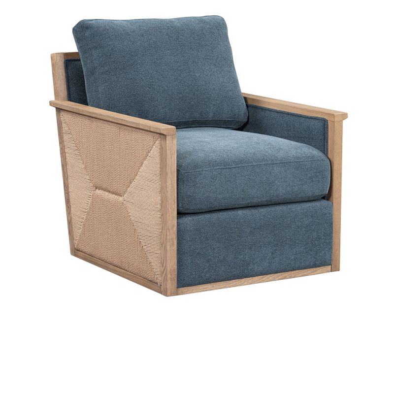 Classic Home - Norman Swivel Accent Chair Blue - 53004720