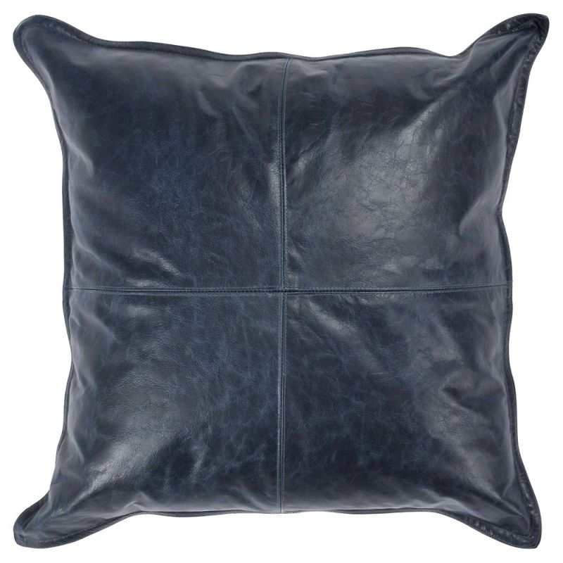 Classic Home - SLD Leather Naval Nightfall Blue 22x22 (Set of 2) - V240095