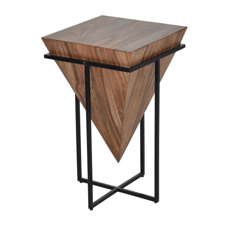 Coast to Coast - Accent Table - Brownstone Nut Brown & Black - 58119