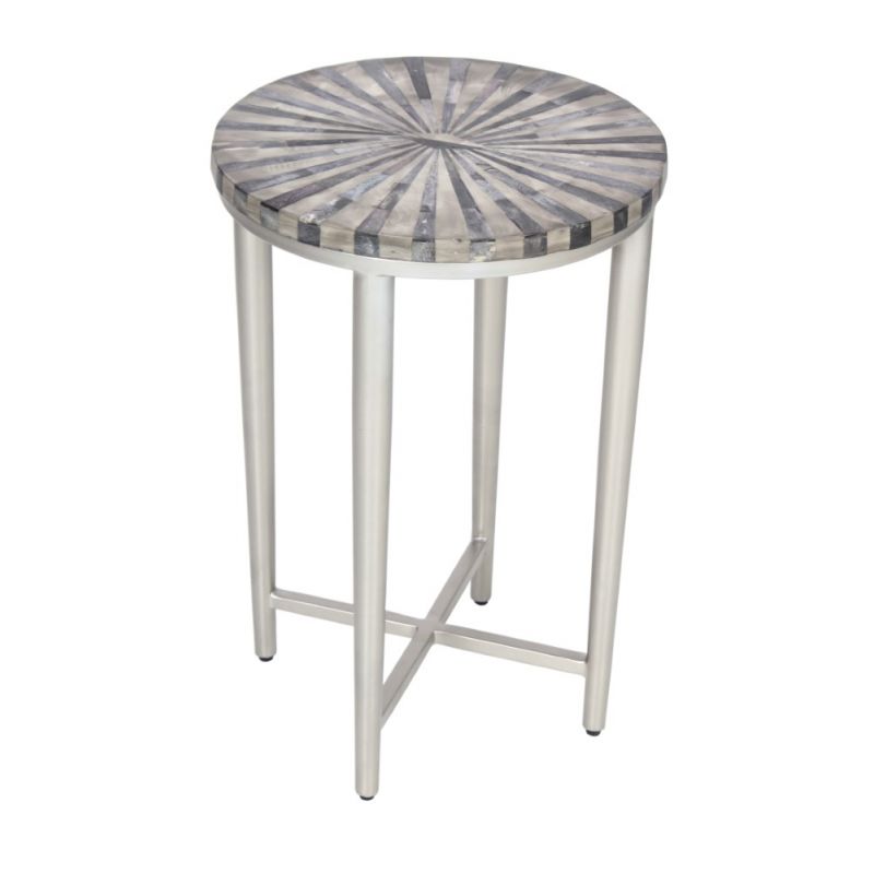 Coast To Coast - Accent Table in Grey/Silver - 53410