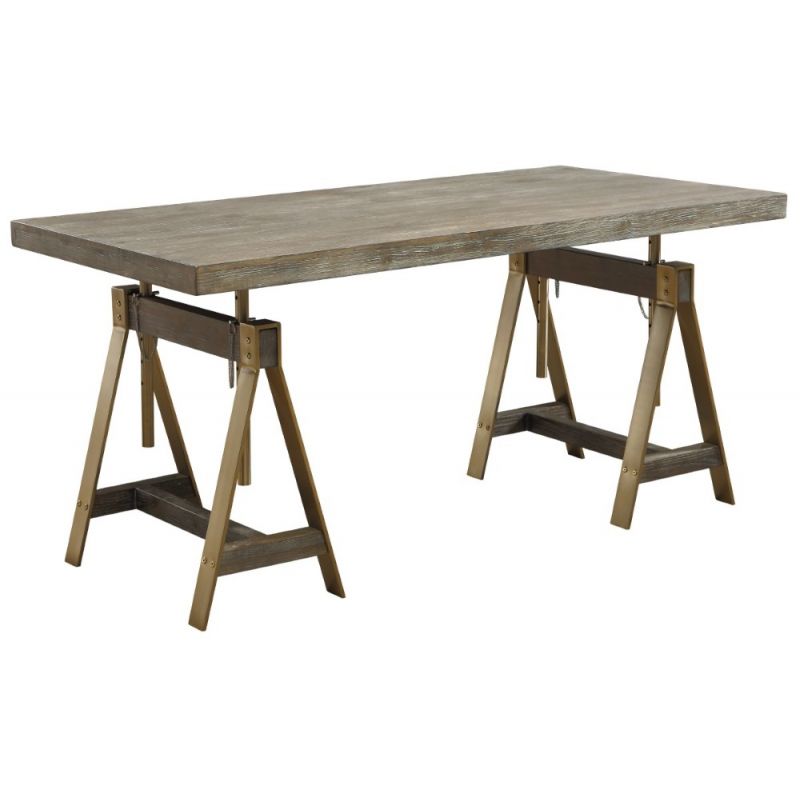 Coast To Coast - Biscayne Adjustable Dining Table / Desk in Biscayne Weathered - 13637