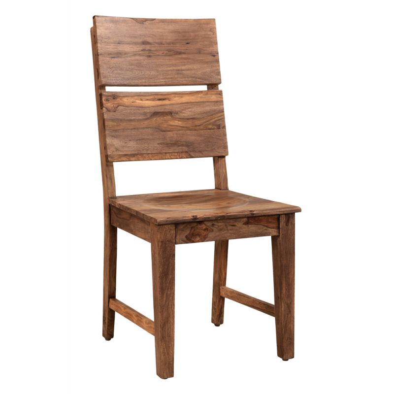 Coast to Coast - Exotic Solid Sheesham Wood Dining Chairs - Set of 2 - Natural Finsih - 73332