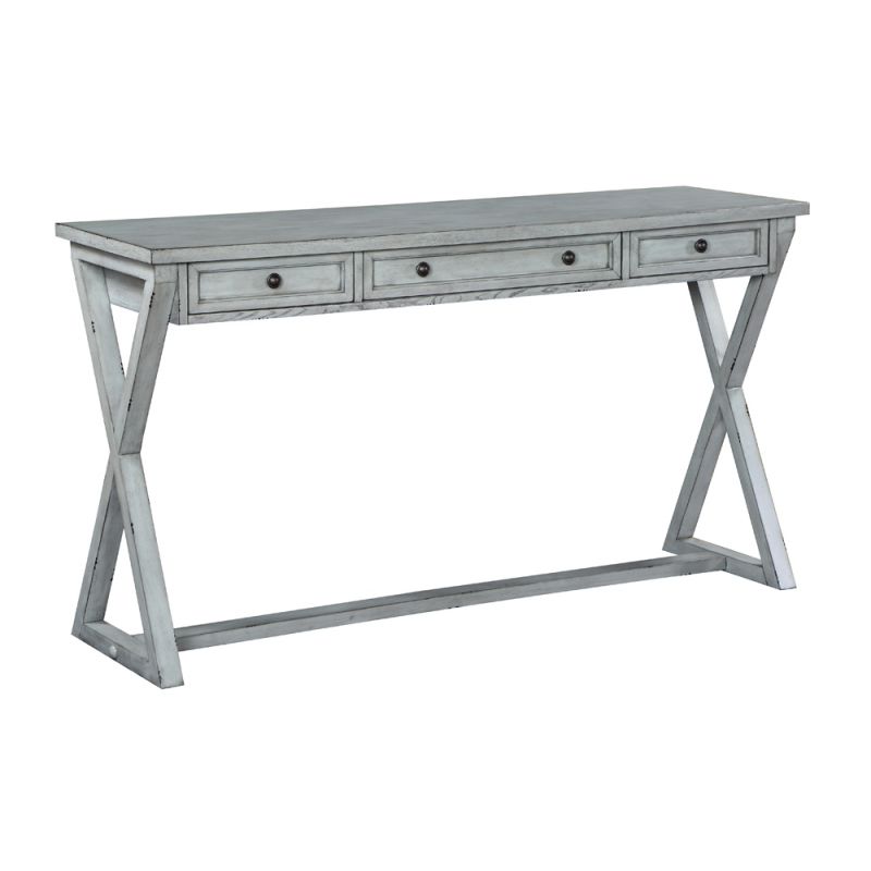 Coast to Coast - French Country Style 3 Drawer Console Table - Light Grey - 71121