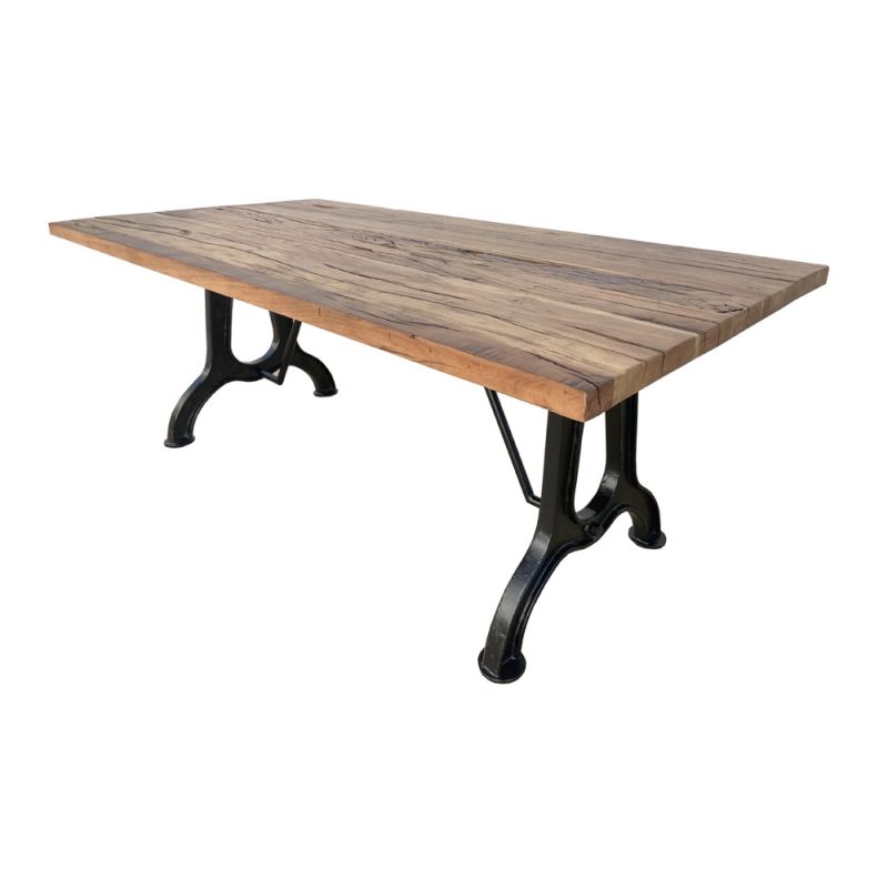 Coast to Coast - Industrial Style Solid Wood and Iron Dining Table - 73384
