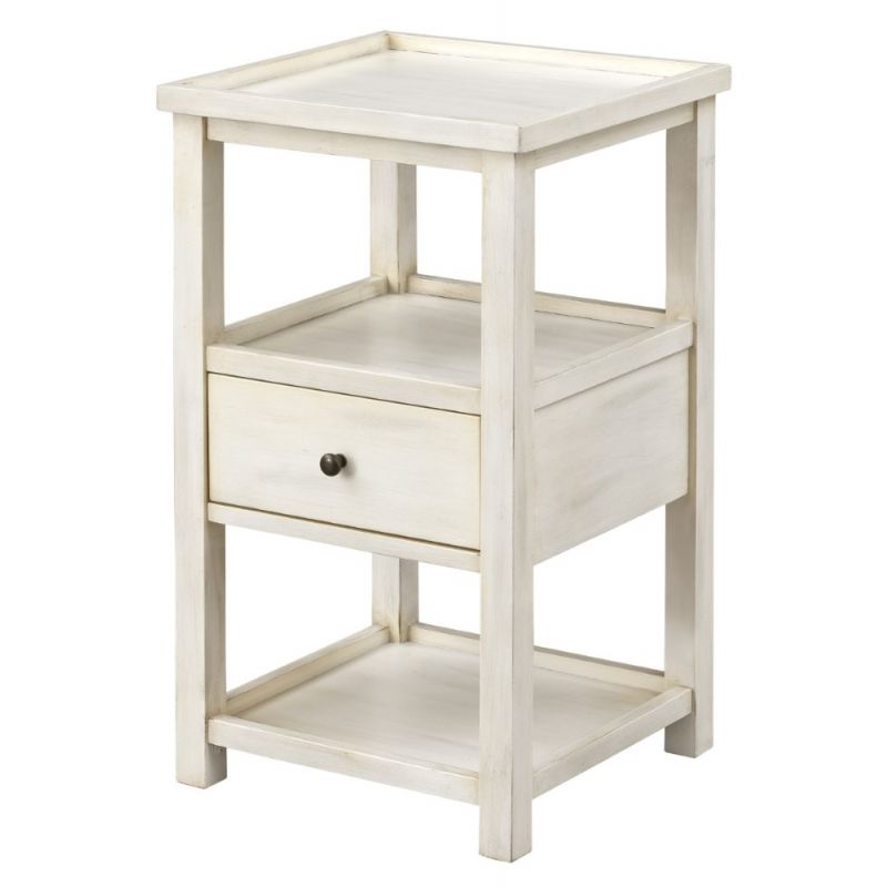 Coast To Coast - One Drawer Chairside Table in Cape Cod Cream - 48132