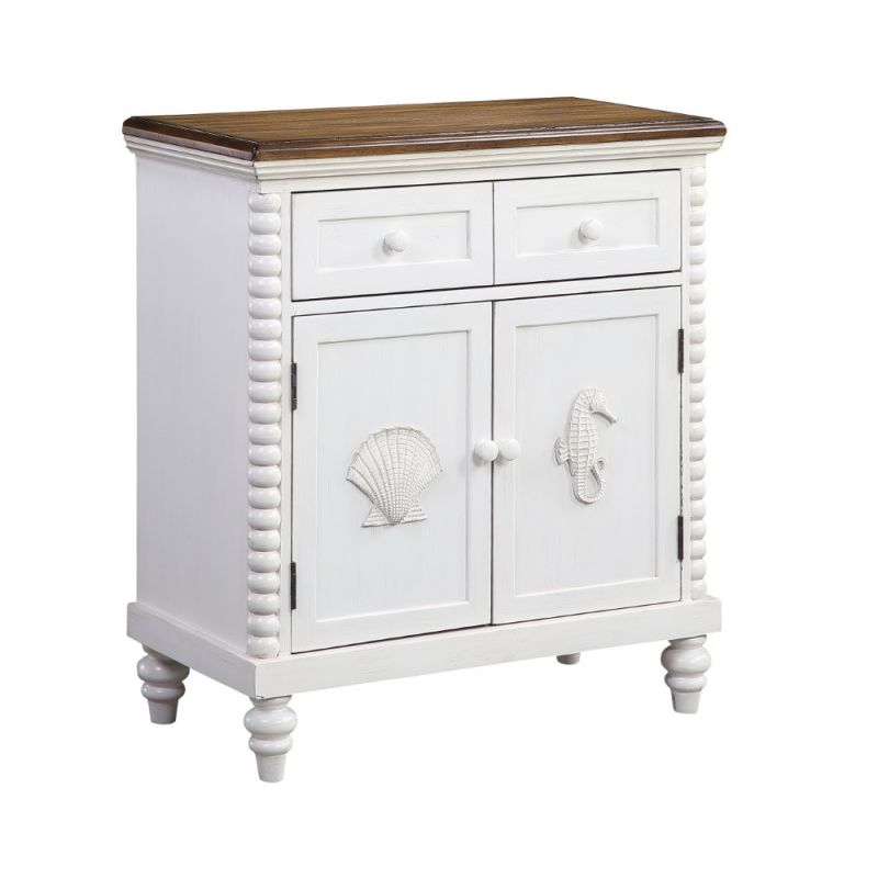 Coast To Coast - One Drawer Two Door Cabinet in White - 51542