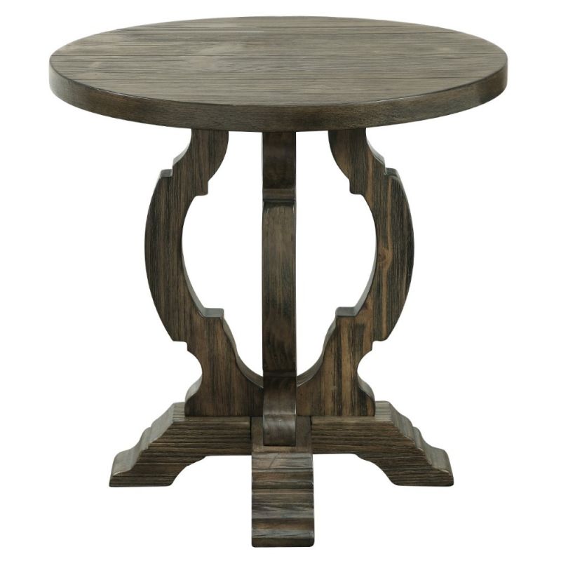 Coast To Coast - Orchard Park Round Accent Table in Orchard Brown - 30430
