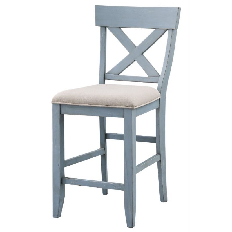 Coast To Coast - Bar Harbor Counter Height Dining Chairs in Bar Harbor Blue - (Set of 2) - 40300