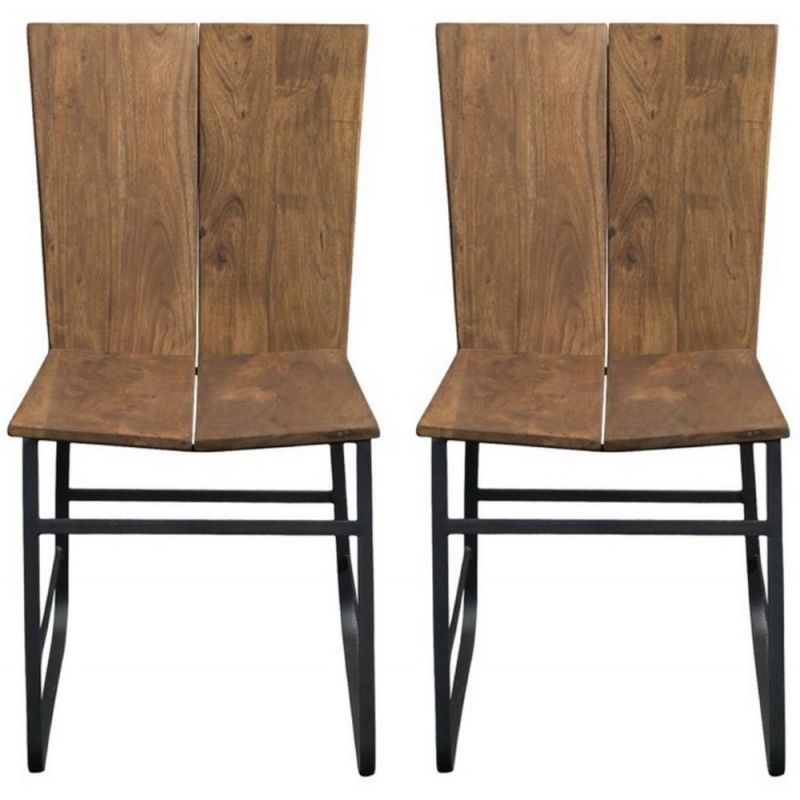 Coast To Coast - Sequoia Dining Chairs in Sequoia Light Brown Acacia - (Set of 2) - 75356