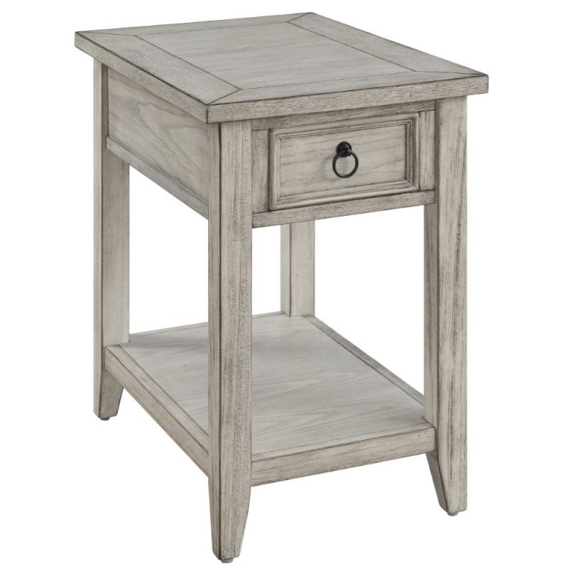 Coast To Coast - Summerville One Drawer Chairside Table in Garret Burnished Cream - 30443