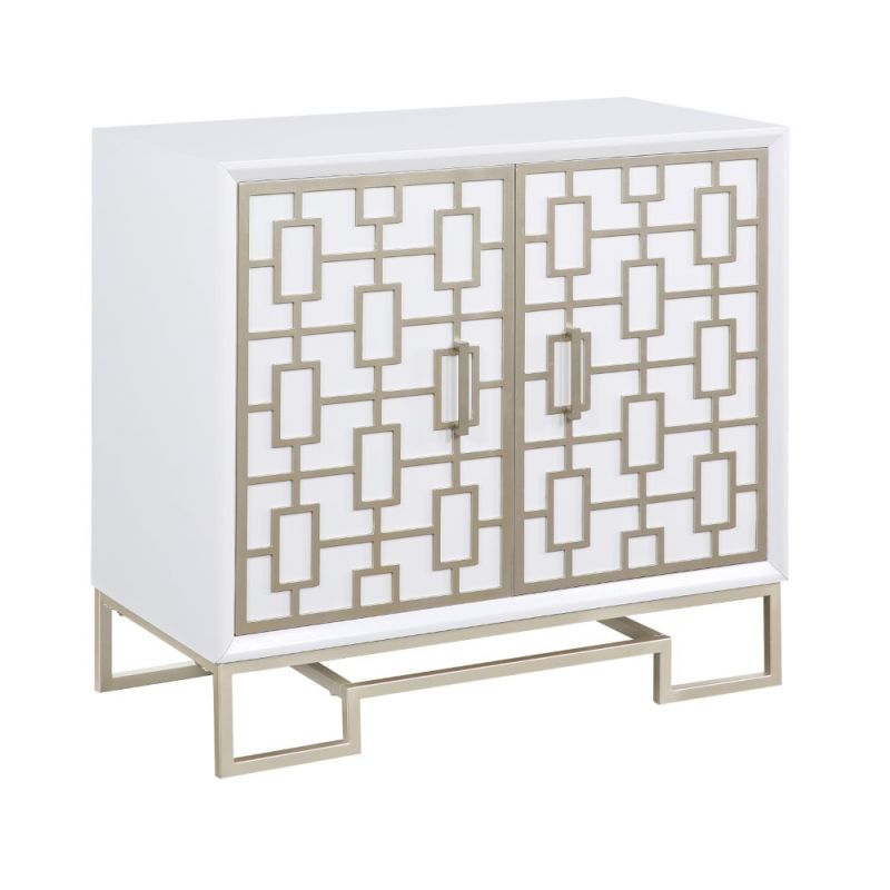 Coast to Coast - Two Door Cabinet - Dreamy White & Champagne Lights - 55642