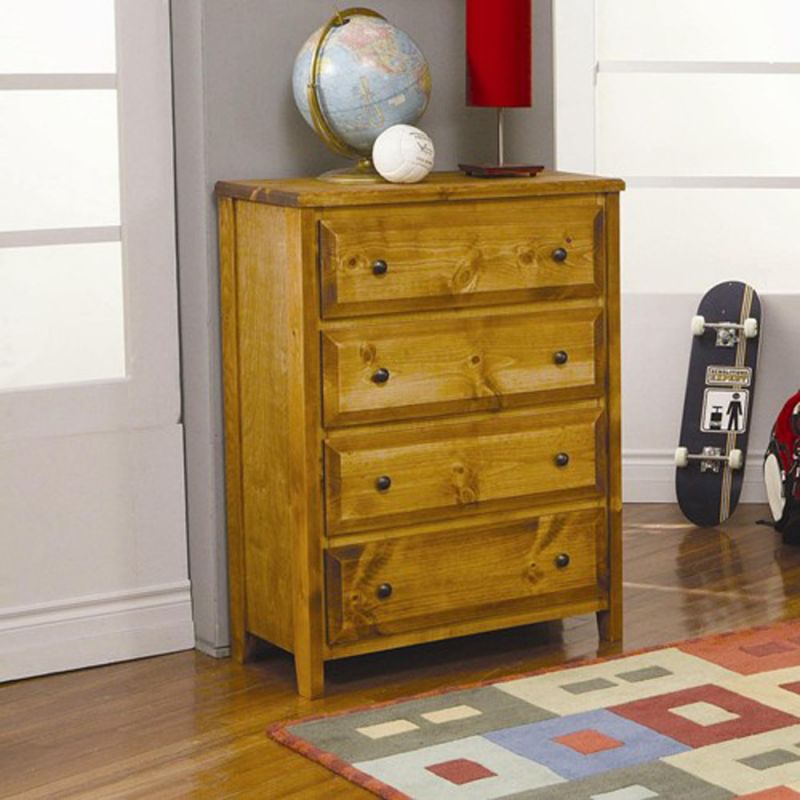 Coaster - Wrangle Hill 4 Drawer Chest (Amber Wash) - 460099