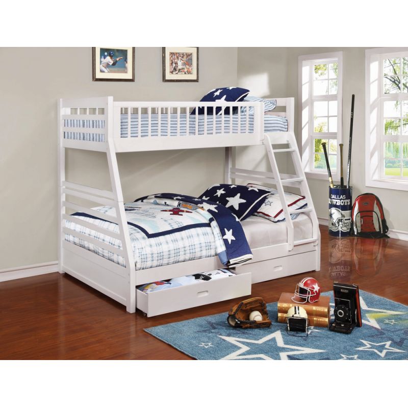 Coaster -  Ashton Bunk Bed Twin / Full Bunk Bed - 460180