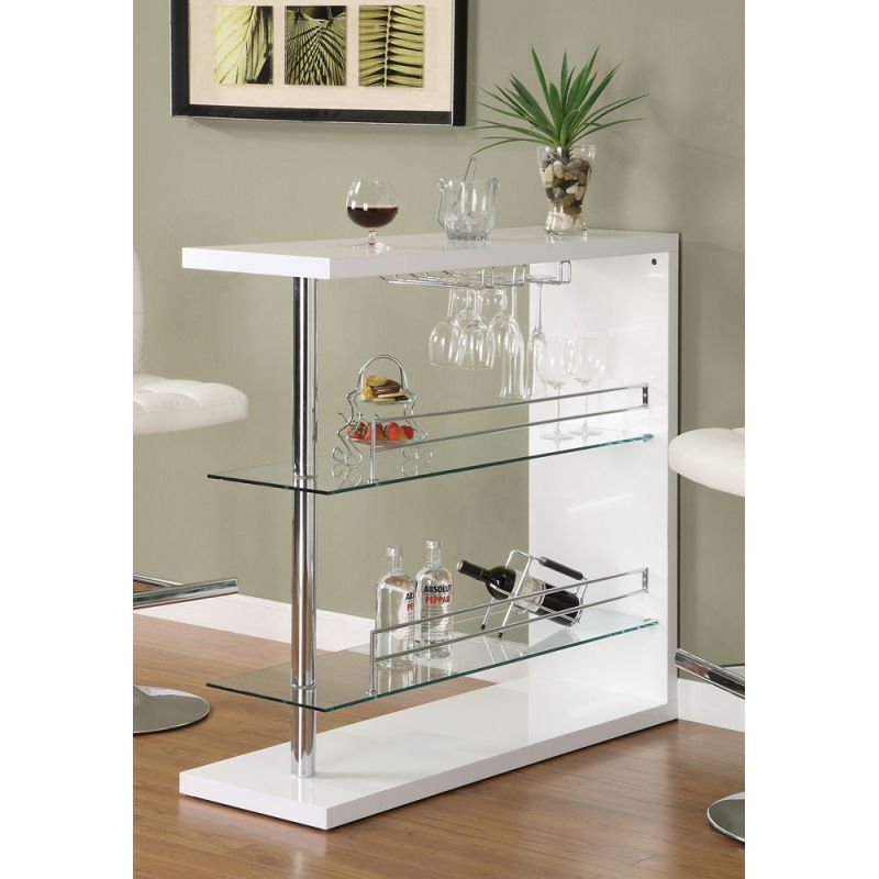 Coaster - Prescott Bar Table (White) - 100167