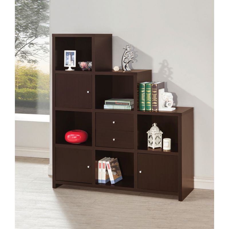 Coaster - Spencer Bookshelf (Cappuccino) - 801170
