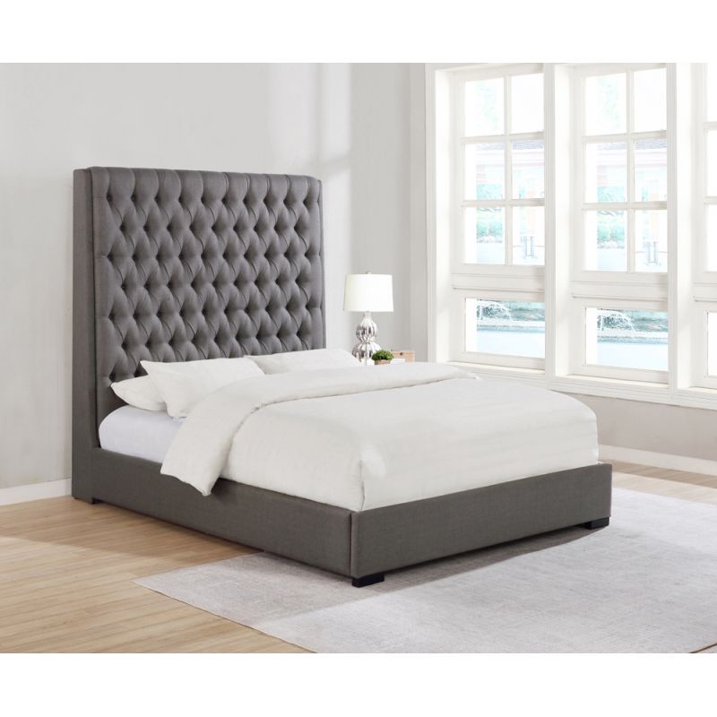 Coaster - Camille Camille Upholstered Bed E King Bed - 300621KE