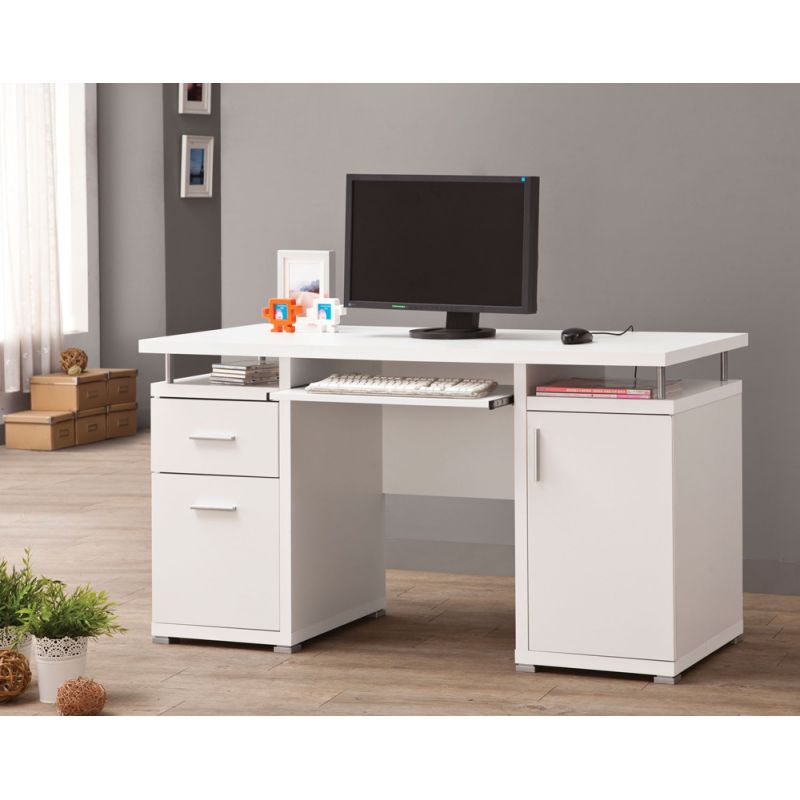 Coaster - Tracy Computer Desk (White) - 800108