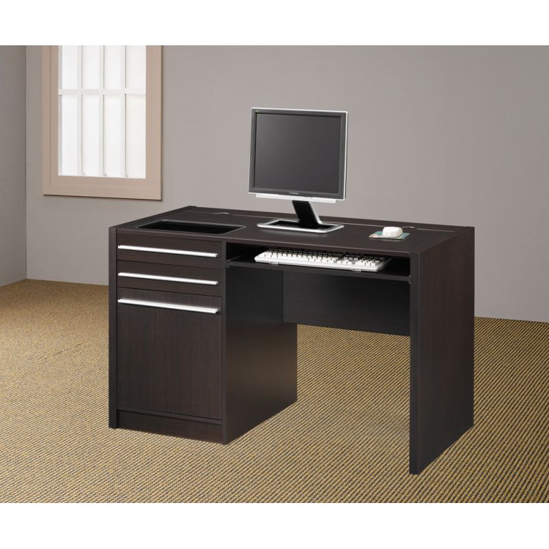 Coaster - Halston Connect - It Desk (Cappuccino) - 800702
