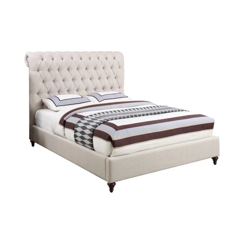 Coaster -  Devon Upholstered Bed Queen Bed - 300525Q