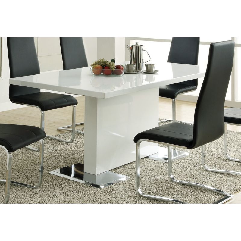 Coaster - Dining Table (Glossy White) - 102310