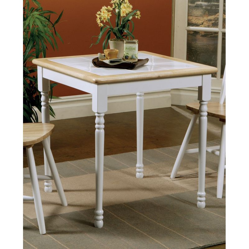 Coaster - Dining Table (Natural Brown/White) - 4191