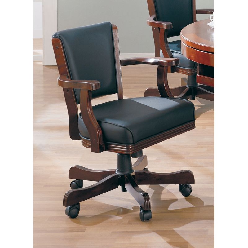 Coaster - Game Chair (Merlot) - 100202