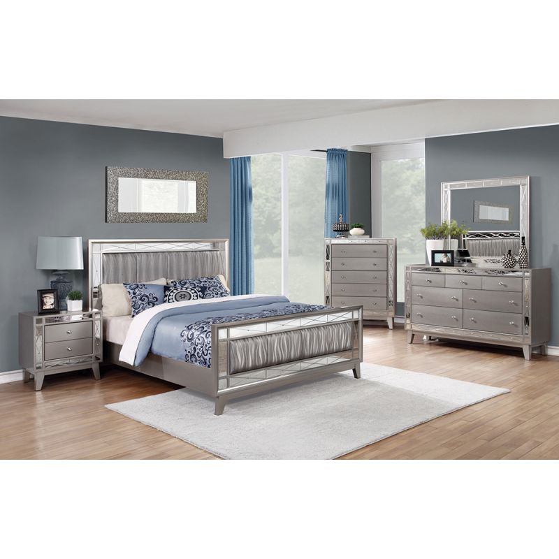 Coaster -  Leighton Full 5Pc Set (F.Bed,Ns,Dr,Mr,Ch) - 204921F-S5