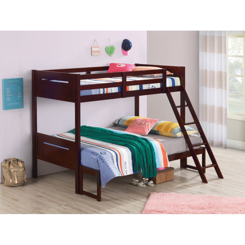 Coaster -  Littleton Bunk Bed Twin/Full Bunk Bed - 405052BRN