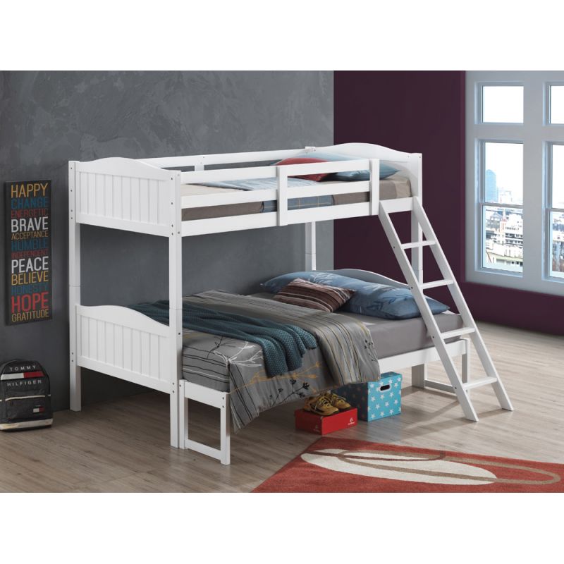 Coaster -  Littleton Bunk Bed Twin/Full Bunk Bed - 405054WHT