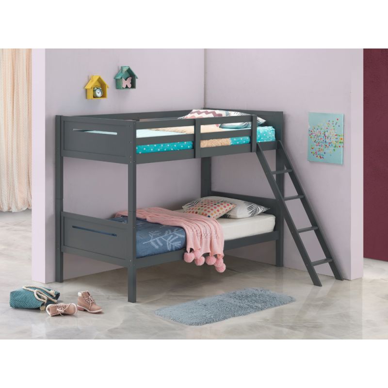 Coaster -  Littleton Bunk Bed Twin/Twin Bunk Bed - 405051GRY