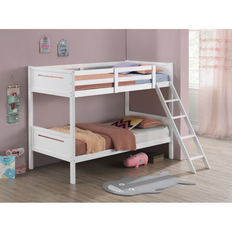 Coaster -  Littleton Bunk Bed Twin/Twin Bunk Bed - 405051WHT