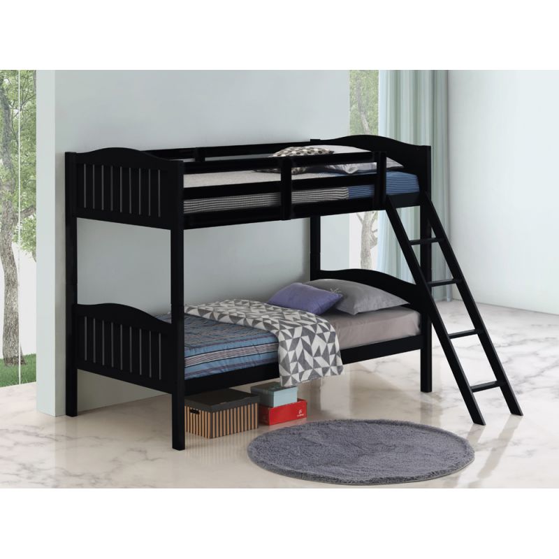 Coaster -  Littleton Bunk Bed Twin/Twin Bunk Bed - 405053BLK