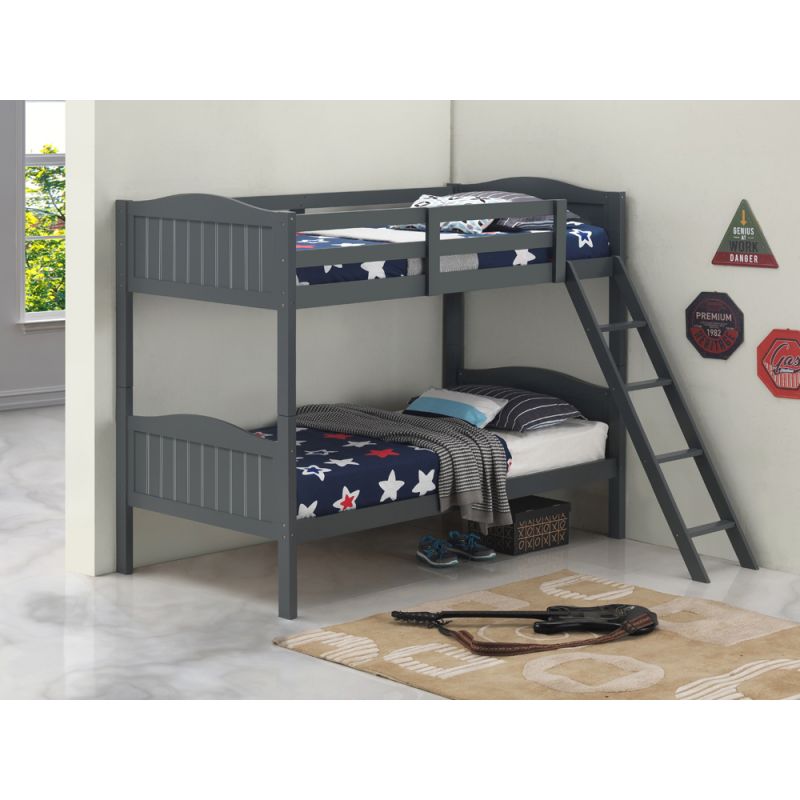 Coaster -  Littleton Bunk Bed Twin/Twin Bunk Bed - 405053GRY