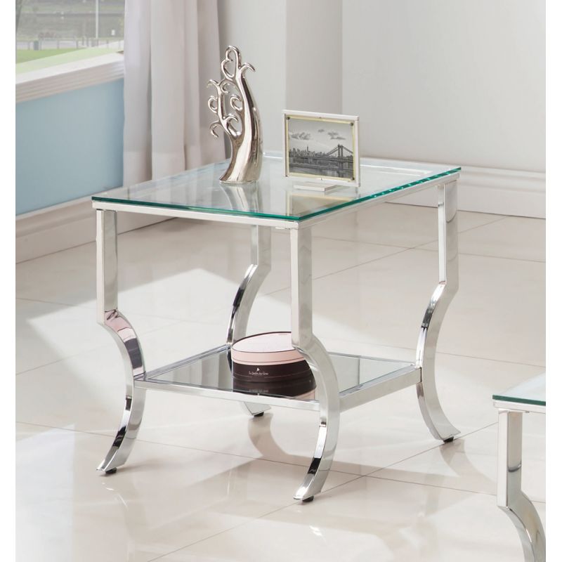 Coaster - Saide Living Room: Glass Top Occasional Tables End Table - 720337