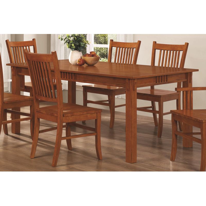 Coaster - Marbrisa Dining Table in Medium Brown Finish - 100621