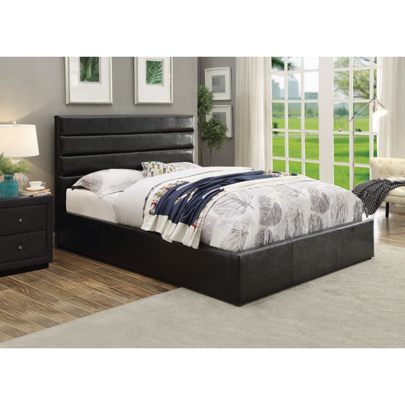 Coaster -  Riverbend Upholstered Bed E King Storage Bed - 300469KE