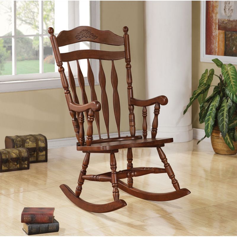 Coaster - Aylin Rocking Chair (Medium Brown) - 600187II