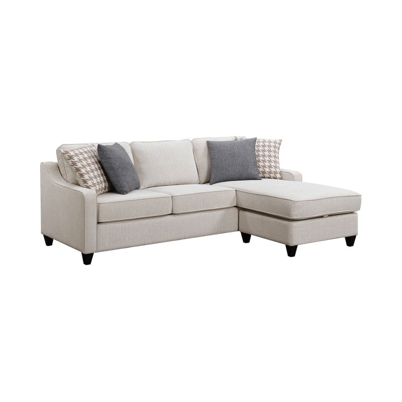 Coaster - McLoughlin  Upholstered Sectional Cream - 501840