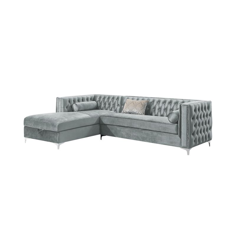 Coaster - Bellaire  Upholstered Sectional Silver - 508280