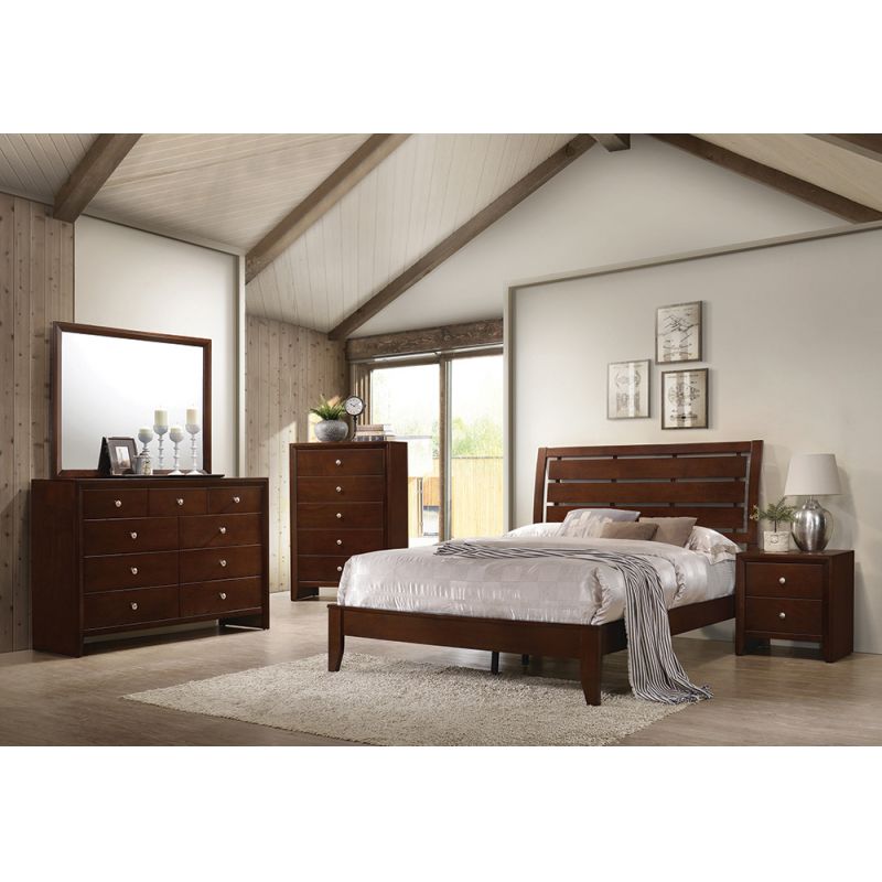 Coaster -  Serenity Ca King 4Pc Set (Kw.Bed,Ns,Dr,Mr) - 201971KW-S4