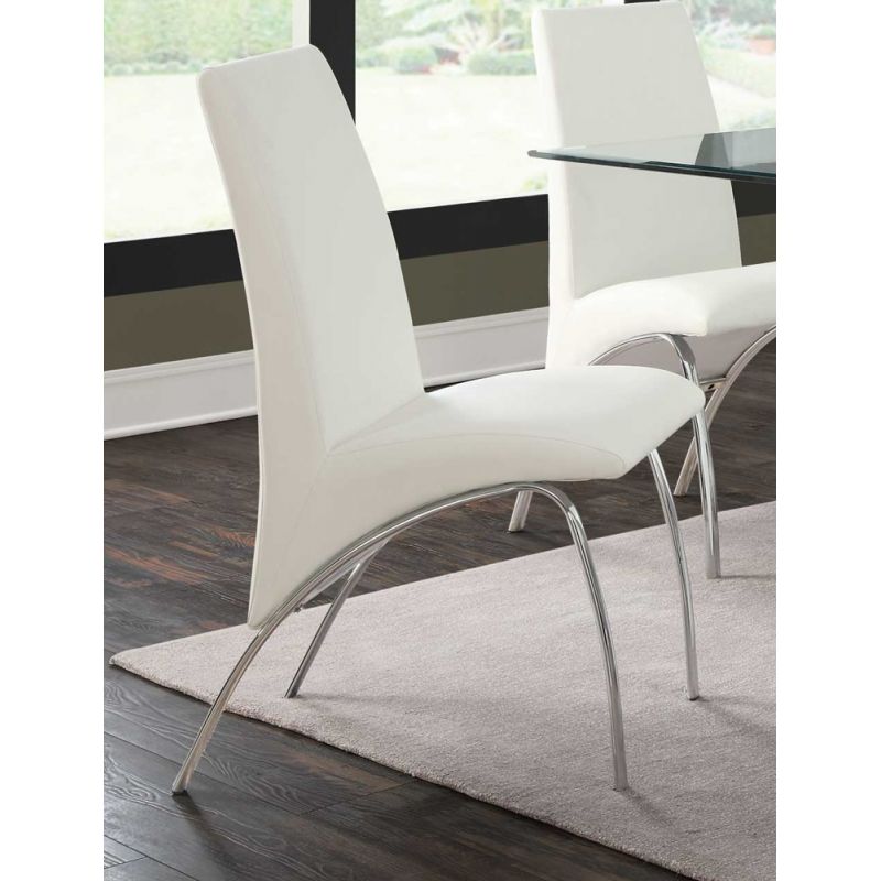 Coaster - Bishop Side Chair (White) (Set of 2) - 121572
