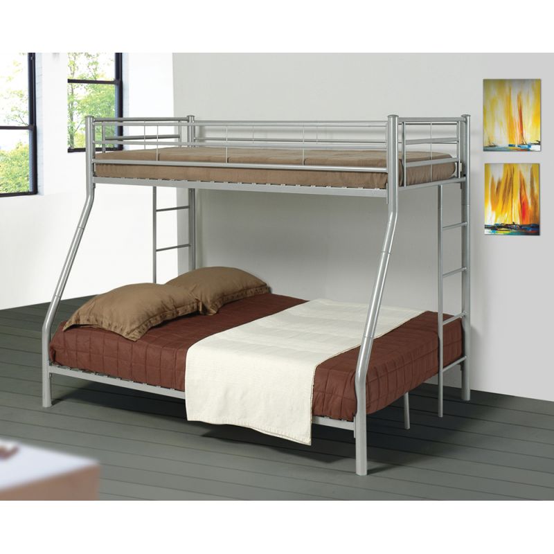 Coaster - Hayward Twin/Full Bunk Bed (Glossy Silver) - 460062